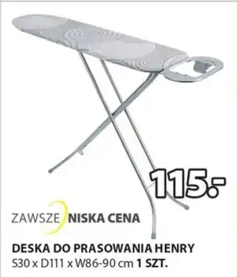 JYSK Deska do prasowania Henry S30xD111xW86-90cm oferta