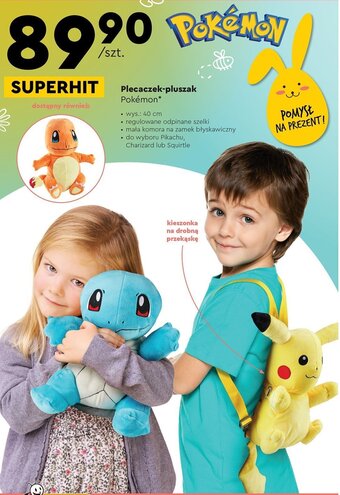 Biedronka Plecaczek-pluszak Pokemon oferta