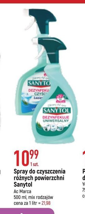E.Leclerc Płyn do dezynfekcji uniwersalny eukaliptus sanytol oferta