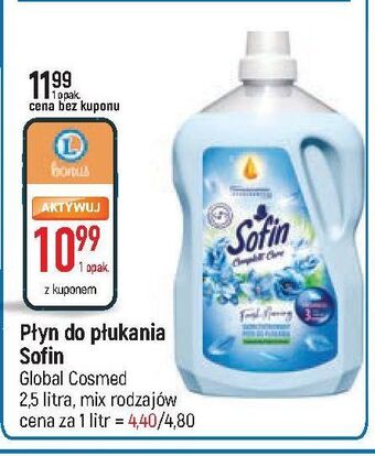 E.Leclerc Płyn do płukania fresh morning sofin complete care oferta