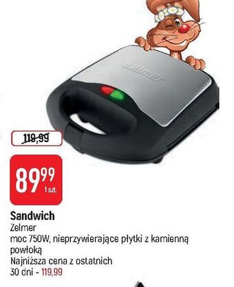 E.Leclerc Sandwich inox zsm7860 zelmer oferta