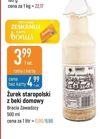 E.Leclerc Żurek staropolski z beki domowy bracia zawadzcy (podmarka) oferta