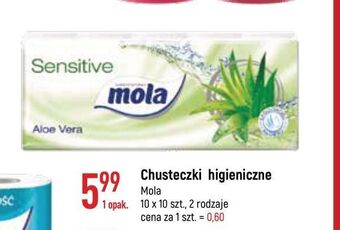 E.Leclerc Chusteczki higieniczne aloe vera mola sensitive oferta
