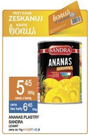 E.Leclerc Ananas plastry w syropie sandra oferta