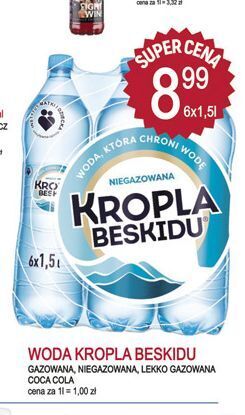 E.Leclerc Woda niegazowana kropla beskidu oferta