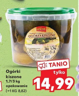 Kaufland Ogórki kiszone oferta
