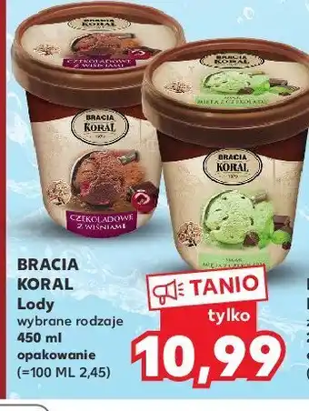 Kaufland Lody czekoladowe z wiśniami oferta