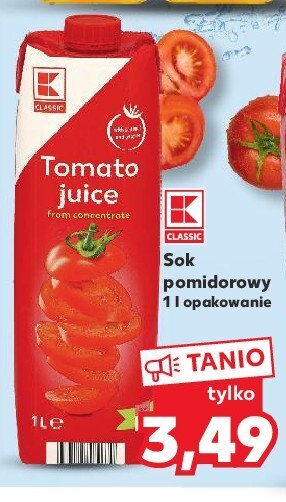Kaufland Sok pomidorowy oferta