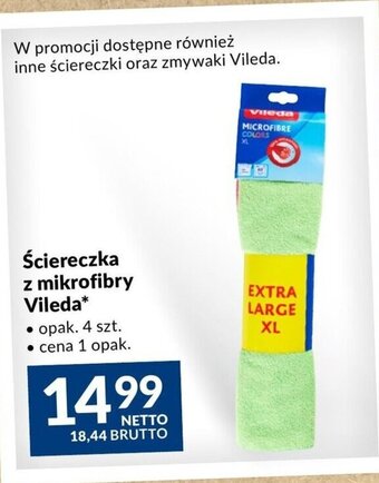 Makro Vileda Ścierka z mikrofibry 4szt. oferta
