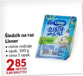 Makro Lisner Śledzik na raz 100g oferta