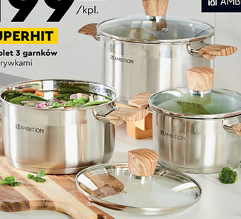 Biedronka Zestaw garnków oferta