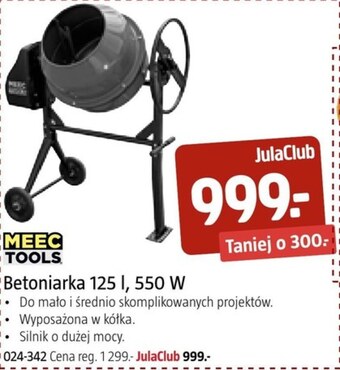 Jula Betoniarka meec tools oferta