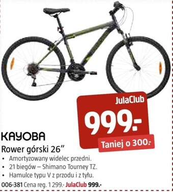 Jula Rower górski kayoba oferta