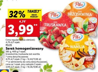 Lidl Serek brzoskwinia pilos oferta