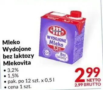 Makro Mlekovita Mleko Wydojone bez laktozy 3,2%, 1,5% 0,5l oferta