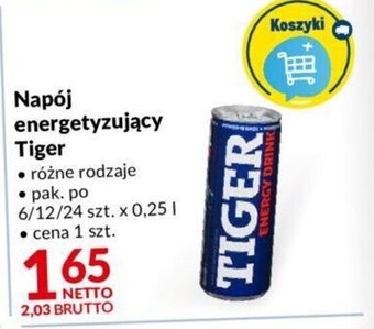Makro Tiger Napój energetyzujący 0,25l oferta
