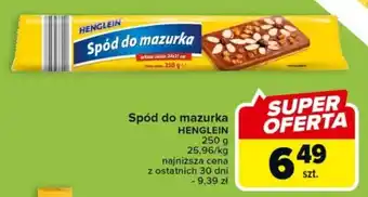 Carrefour Henglein Spód mazurka 250g oferta