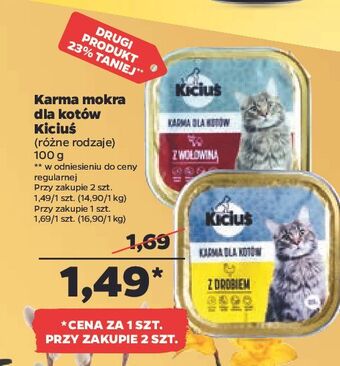 Netto Karma dla kota z drobiem kiciuś oferta
