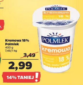 Netto Śmietana kremowa 18% polmlek oferta