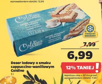 Netto Rolada lodow o smaku waniliowym i cappuccino coldino oferta