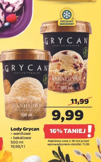 Netto Lody bakaliowe grycan oferta