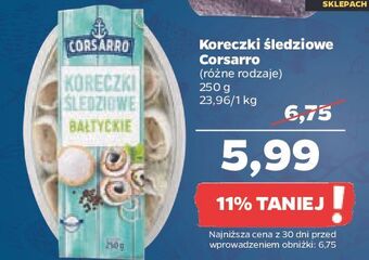 Netto Koreczki śledziowe bałtyckie corsarro oferta