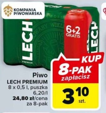 Carrefour Kompania Piwowarska Piwo Lech Premium 0,5l oferta