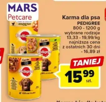 Carrefour Mars Karma dla psa Pedigree 800-1200g oferta