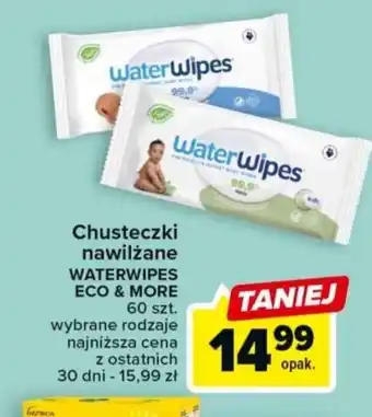 Carrefour Eco&More Chusteczki nawilżane Waterwipes 60szt. oferta