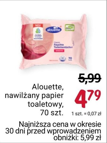 Rossmann Papier toaletowy alouette oferta