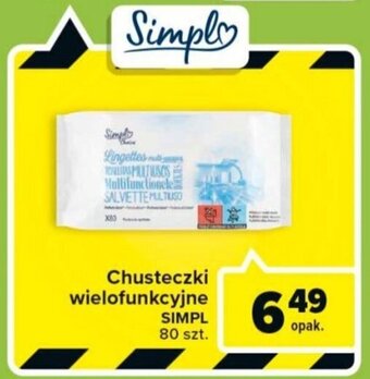 Carrefour Simpl chusteczki wielofunkcyjne 80szt oferta