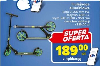 Carrefour Hulajnoga aluminiowa oferta