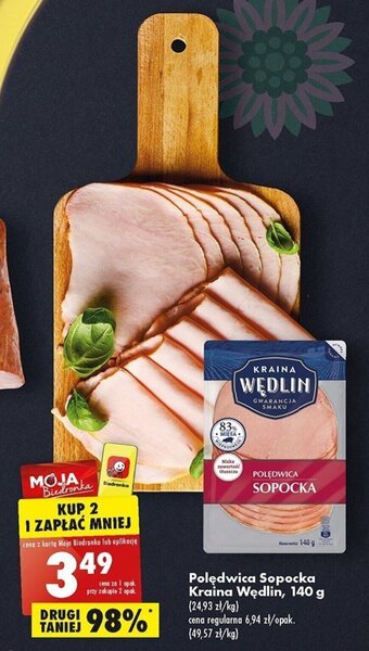 Biedronka Kraina Wędlin polędwica Sopocka 140g oferta