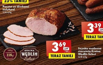 Biedronka Kraina Wędlin Select Szynka wędzona czereśnią 100g oferta