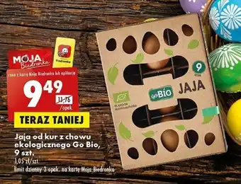 Biedronka Go BIO Jaja od kur z chowu ekologicznego 9szt. oferta