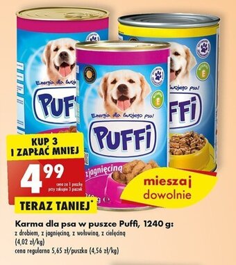 Biedronka Puffi Karma dla psa w puszce 1240g oferta