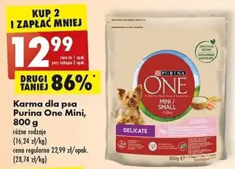 Biedronka Purina One Mini Karma dla psa 800g oferta