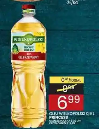 Wafelek Princess Olej wielkopolski 0,9l oferta