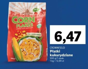Lidl Crownfield Płatki kukurydziane 500g oferta