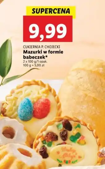 Lidl Cukiernia P.Chojecki Mazurki w formie babeczki 2x100g oferta