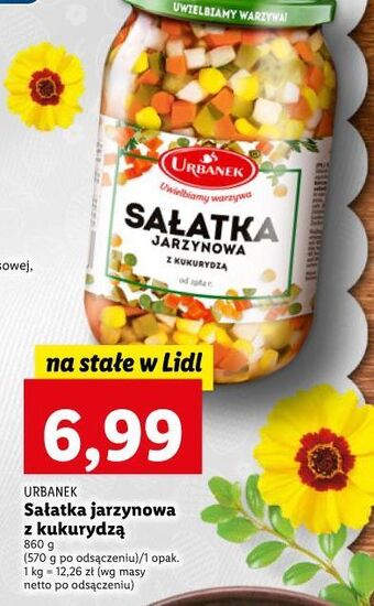 Lidl Sałatka jarzynowa z kukurydzą urbanek oferta