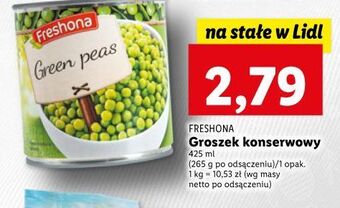 Lidl Groszek konserwowy freshona oferta