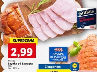 Lidl Szynka od szwagra krakus animex oferta