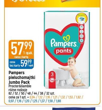 E.Leclerc Pieluchomajtki 6 pampers pants oferta