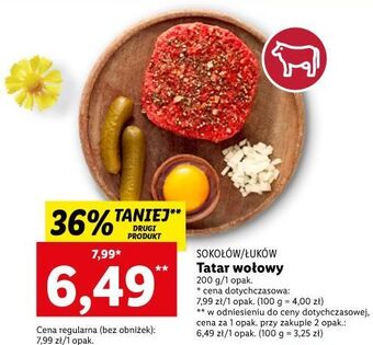 Lidl Tatar wołowy łuków oferta