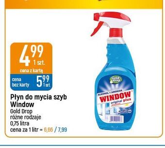 E.Leclerc Płyn do szyb niebieski gold drop window original plus oferta