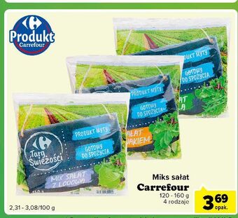 Carrefour Express Mix sałat ze szpinakiem carrefour targ świeżości oferta
