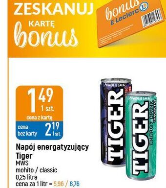 E.Leclerc Napój mojito tiger energy drink oferta