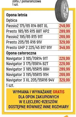 E.Leclerc Opona presto uhp 2 mfs 225/45r17 91y dębica oferta