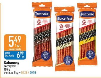 E.Leclerc Kabanosy serowe tarczyński exclusive oferta